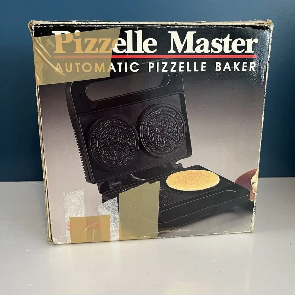 Salton Pizzelle Maker Master Automatic Electric Baker WM-6 1994 VTG Tested!
